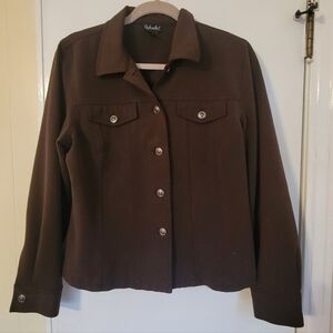 Rafaella Dark Brown Utility Jacket
